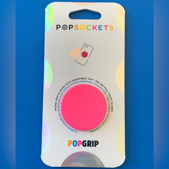 Popsocket - Neon Day Glo Pink - Picture 1 of 5